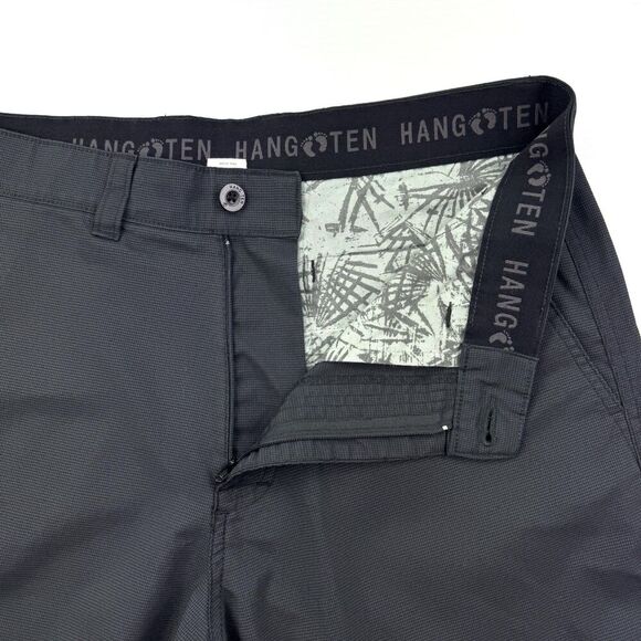 Hang Ten Hybrid Shorts Mens Size 34 Gray Chino Style Casual Lightweight Comfort - Picture 4 of 11